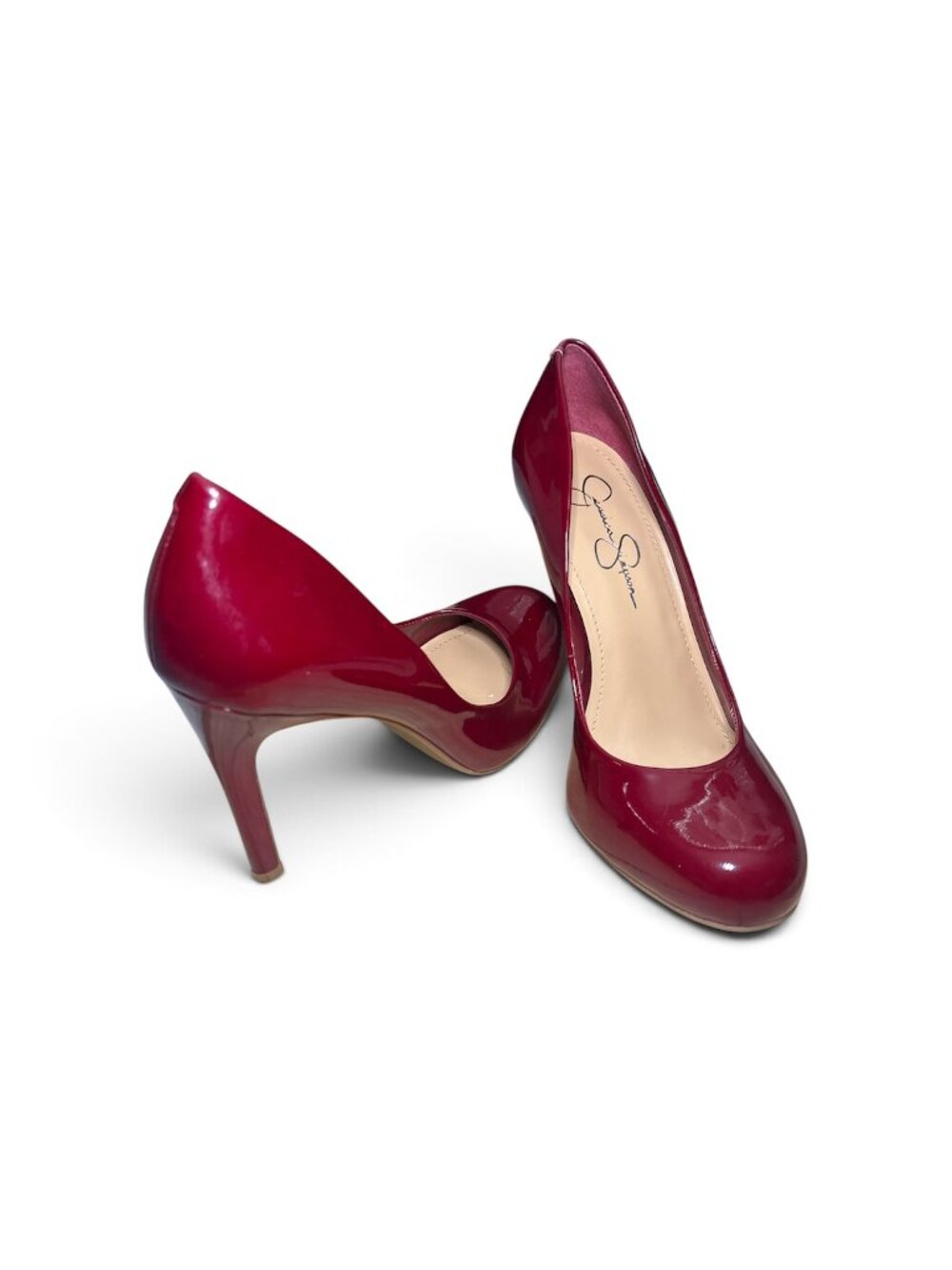 Jessica Simpson Burgundy Stiletto Pumps Heels Size 8 (38) / Never Worn